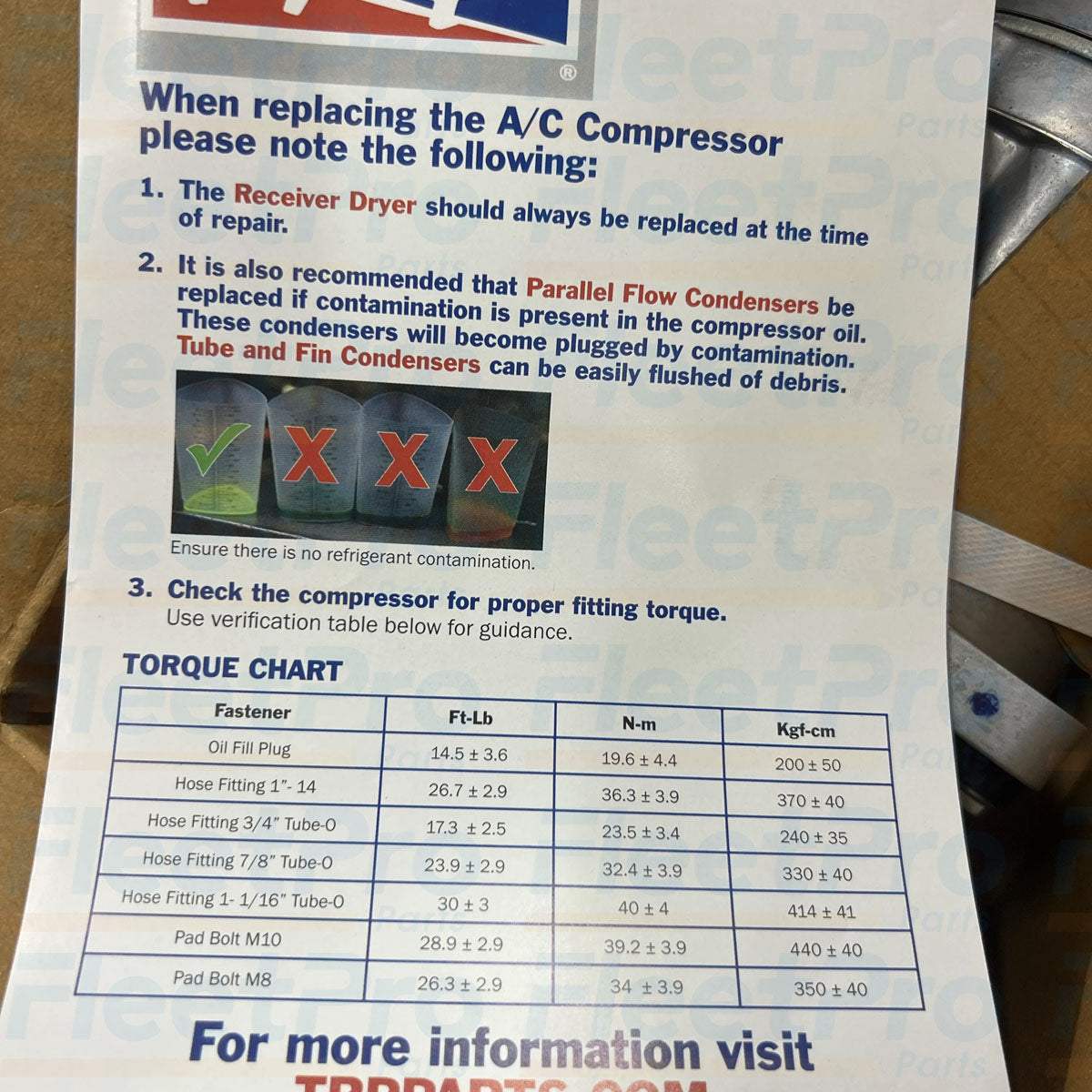 TRP 1CC4696 12V truck A/C compressor