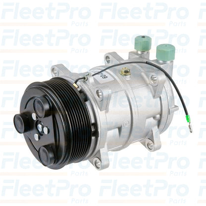Front view of Valeo 103-56121 A/C Compressor, OEM replacement part