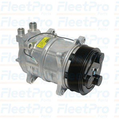 Side view of Valeo 103-56121 A/C Compressor showing mounting points