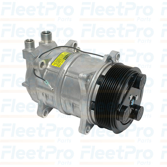 Side view of Valeo 103-56121 A/C Compressor showing mounting points