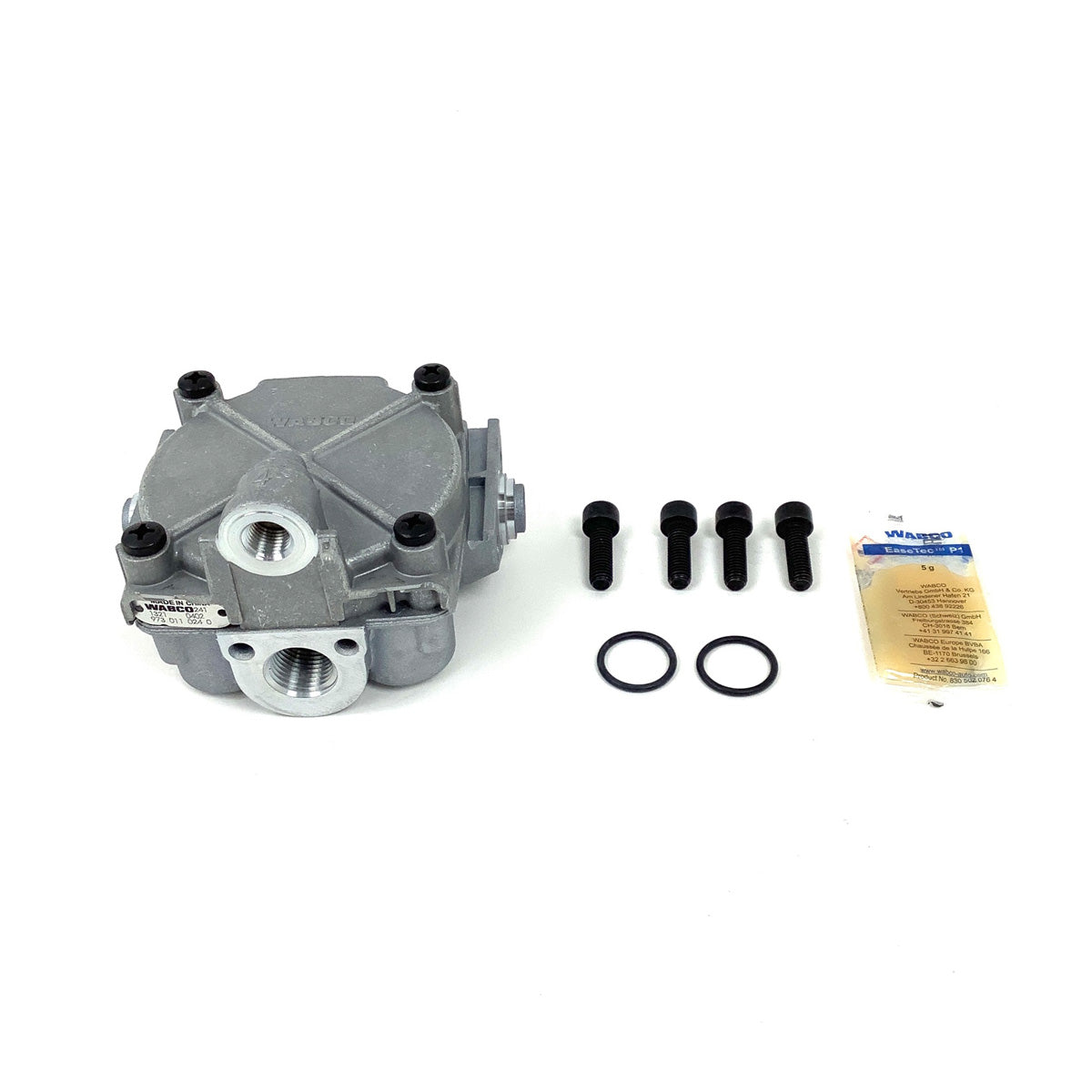 Front view of WABCO 4006110340 ABS relay valve kit