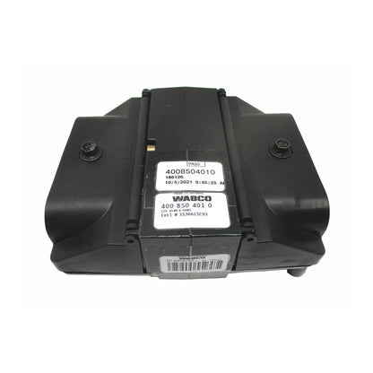 Front view of WABCO 4008504010 ABS control module, 12 V frame-mounted HABS ECU