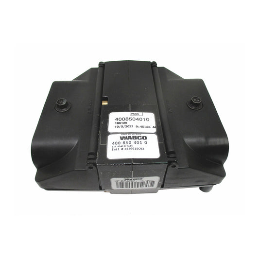 Front view of WABCO 4008504010 ABS control module, 12 V frame-mounted HABS ECU