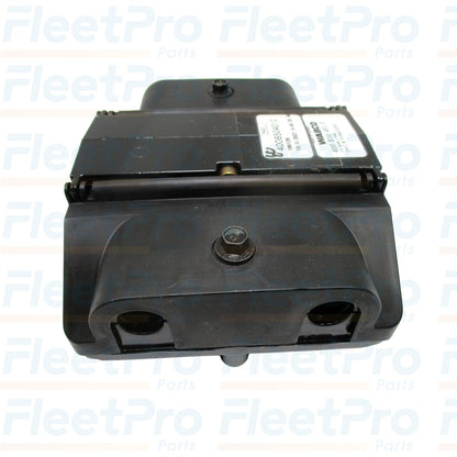 Side view of WABCO 4008504010 ABS module showing case and mounting flanges