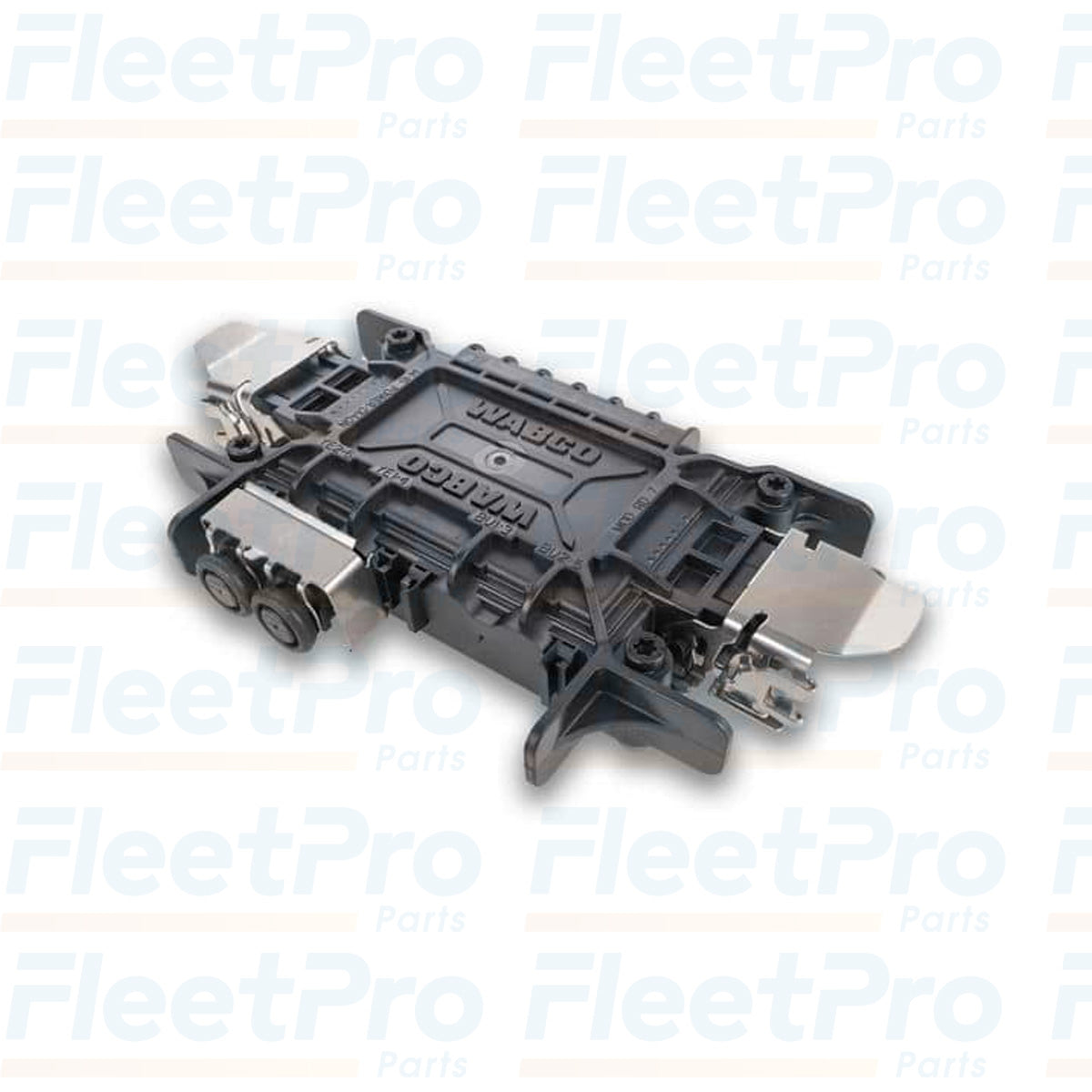 Side view of WABCO 4461082010 ABS ECU showing case and mounting flanges