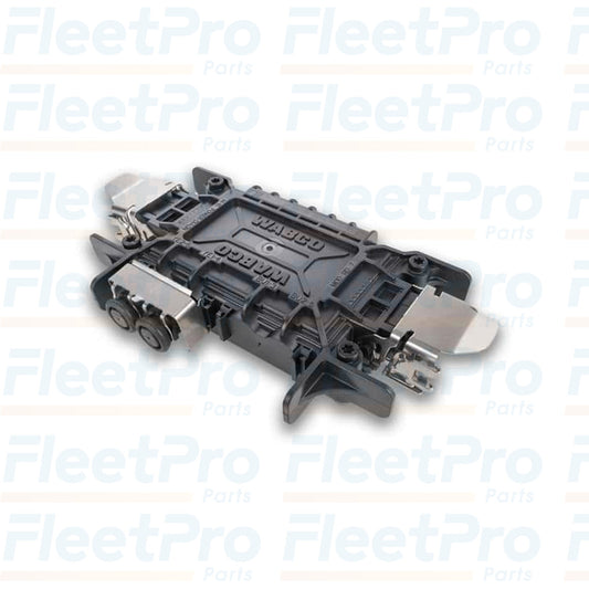 Side view of WABCO 4461082010 ABS ECU showing case and mounting flanges