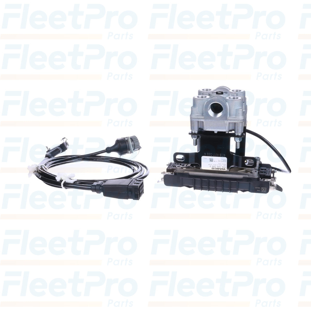 Second Side profile of R955345 ABS ECU / modulator with ports and connector