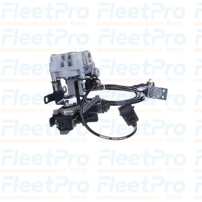 Side profile of R955345 ABS ECU / modulator with ports and connector