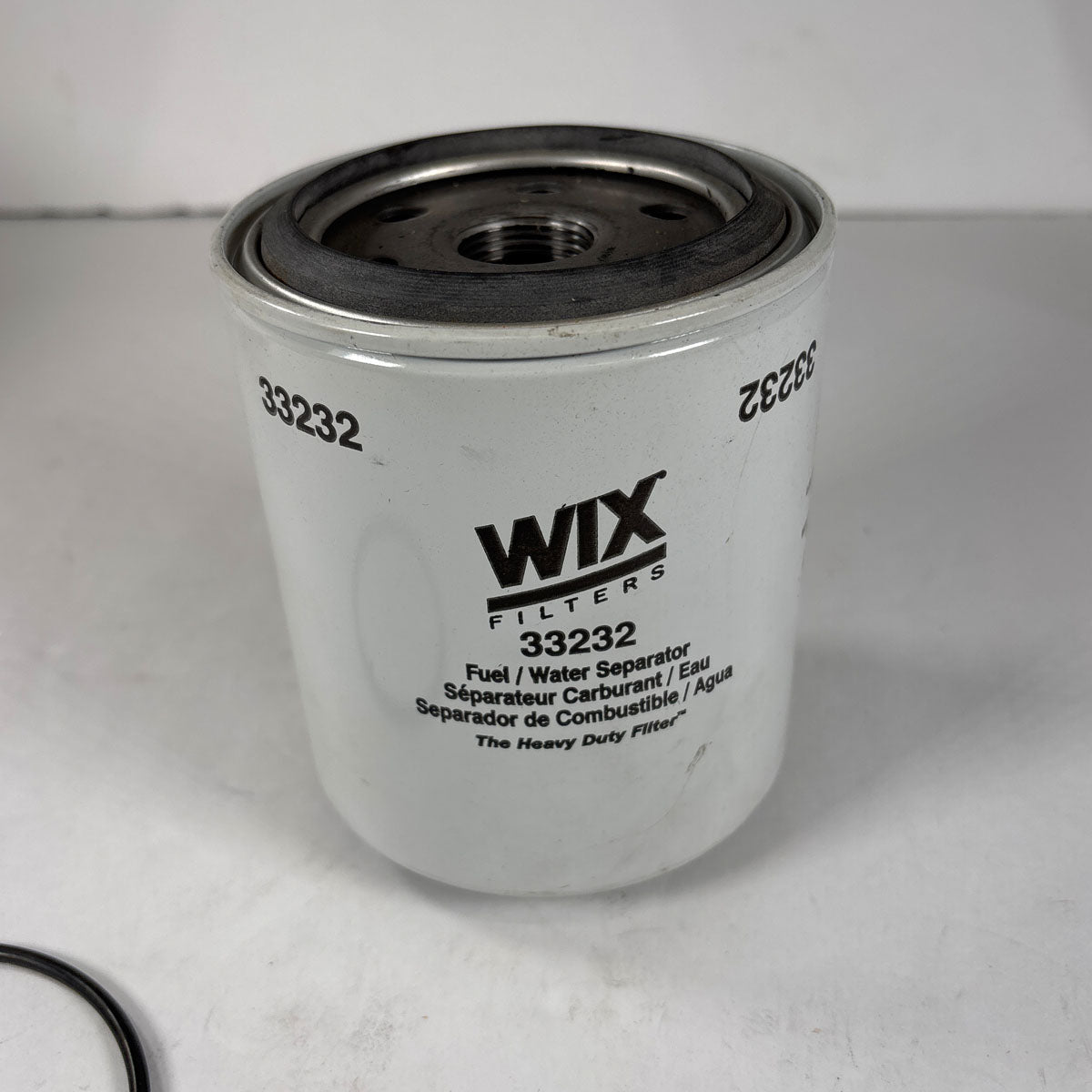 Genuine Wix 33232 spin-on fuel water separator filter full front view