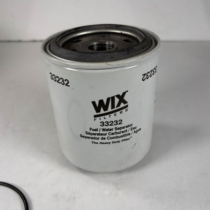 Genuine Wix 33232 spin-on fuel water separator filter full front view