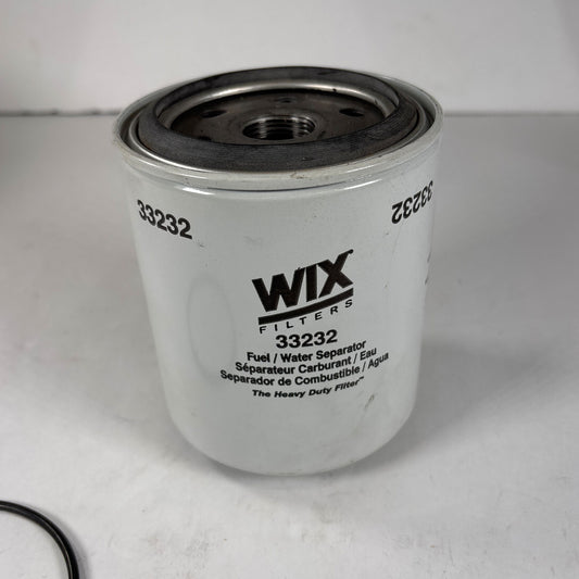Genuine Wix 33232 spin-on fuel water separator filter full front view