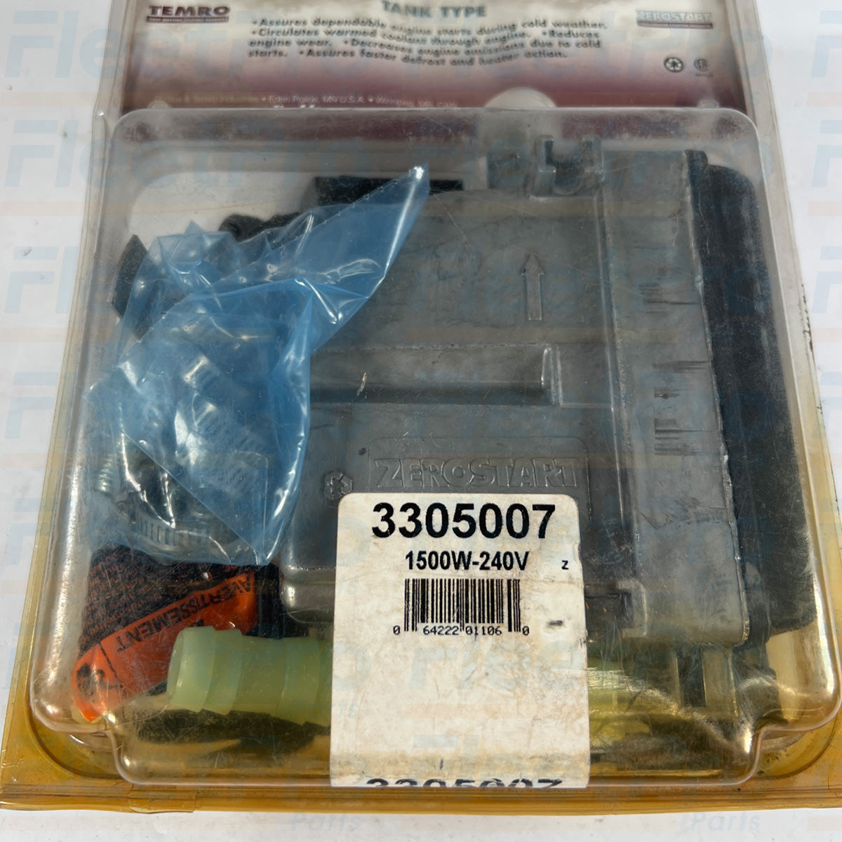 ZeroStart commercial engine block recirculation heater 3305007 high performance component